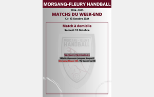 Match à domicile du 12-13 Octobre