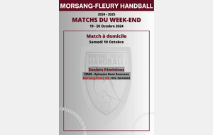 Match à domicile du 19-20 Octobre