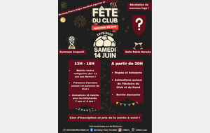 Inscriptions pour la Fête du Club !