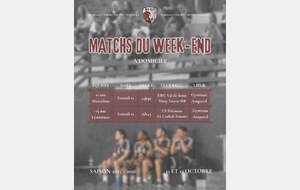 Matchs à domicile du 11-12 Octobre