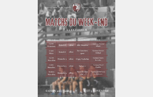 Matchs à l’extérieur du 8-9 Novembre