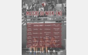 Matchs à domicile du 15-16 Novembre