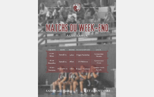 Matchs à l'extérieur du 15-16 Novembre