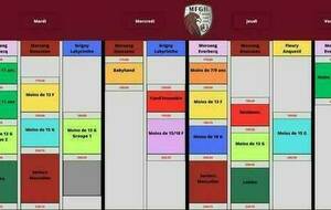 Planning de l'année 2026 2027 (Provisoire)