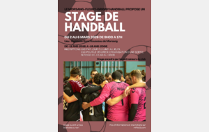 Stage Perfectionnement Handball Avril 2026
