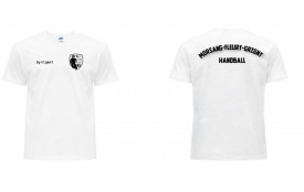 Tee-shirt Adulte blanc logo club