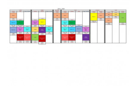 CHANGEMENT Planning d'entraînements 2019-2020