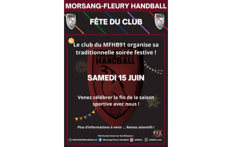Rendez-vous à la Fête du Club !