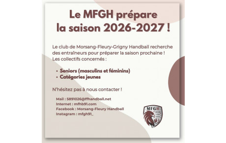 Recrutement entraîneurs !